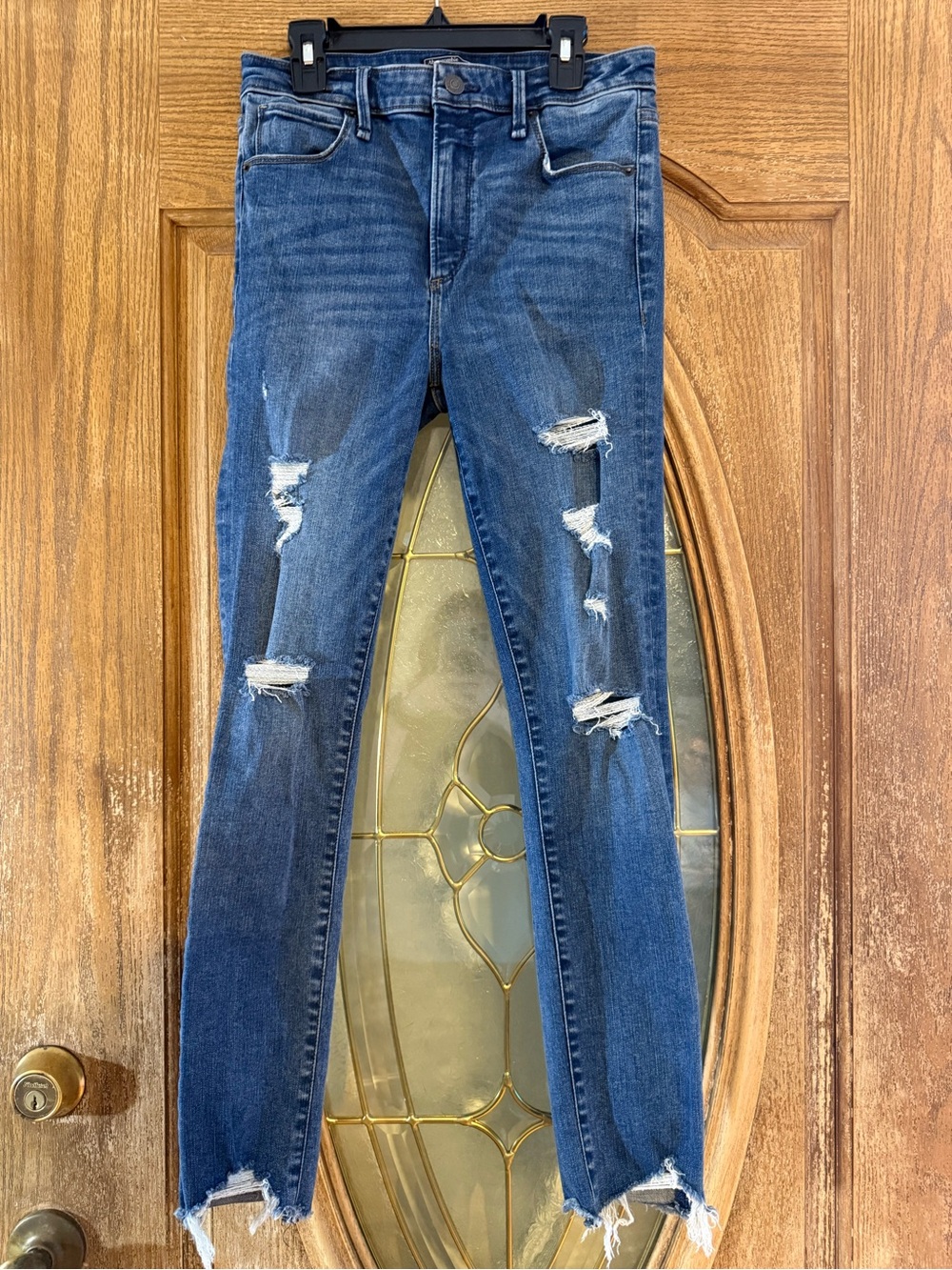 Abercrombie & Fitch Simone High Rise Ankle Distressed Jeans Size 27/4R